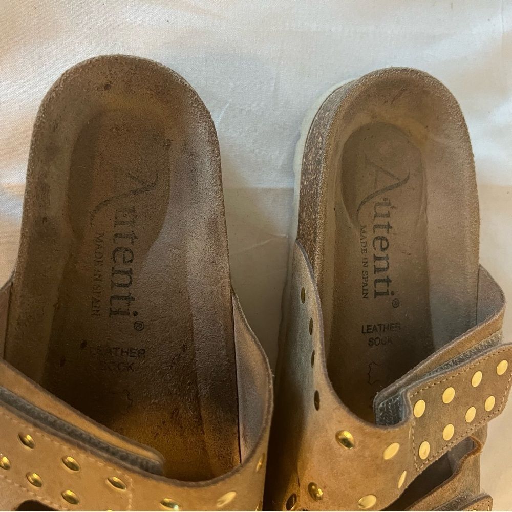 Autenti Leather Sandals Size 38 EU — 7/7.5 US - Picture 4 of 14